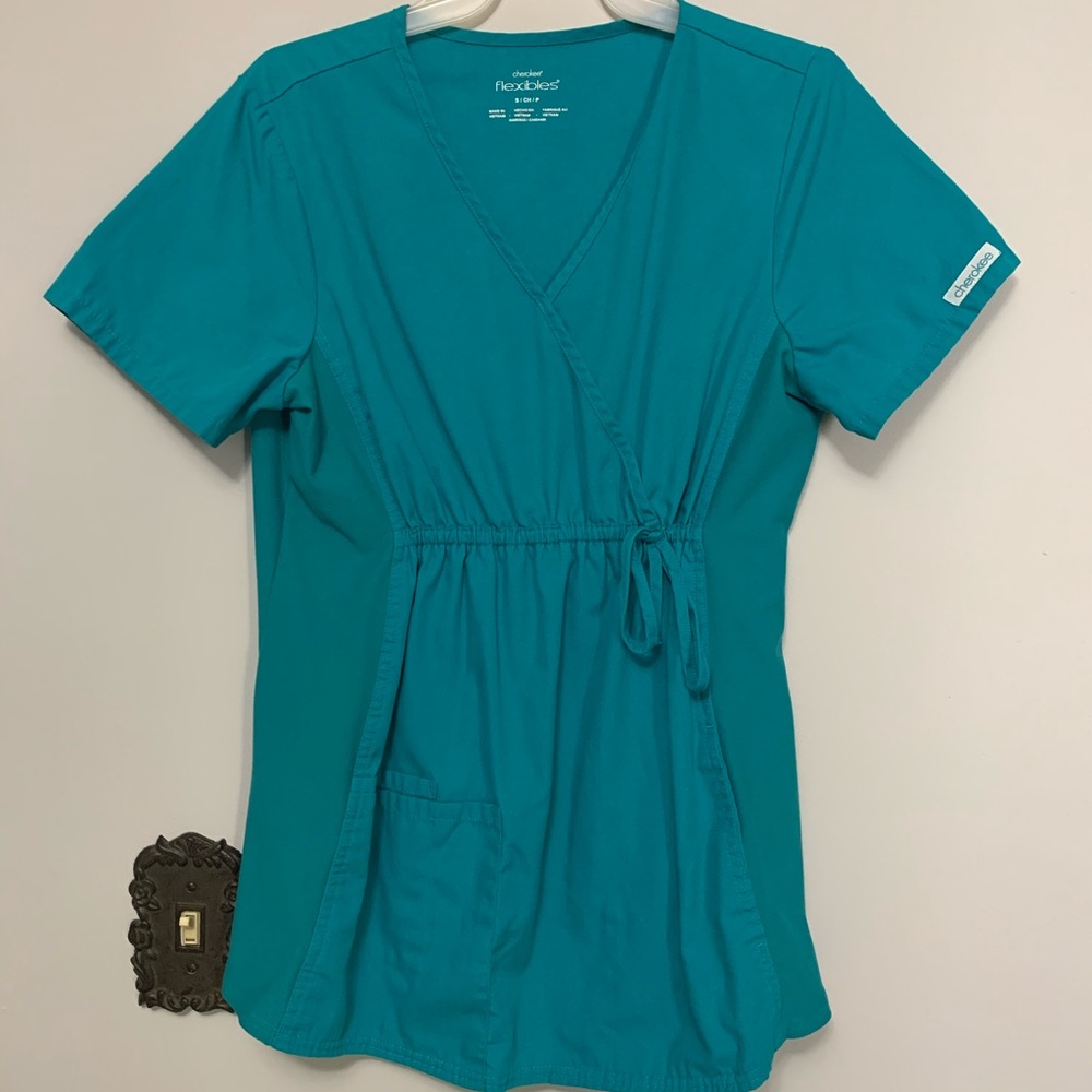 Cherokee Maternity Scrub Top SZ small